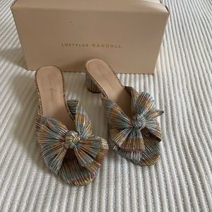 Loeffler Randal Emilia Bow heels Rainbow